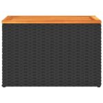 vidaXL Záhradné príručné stolíky 2ks čierne 55x34x37cm polyratan masív – Obrázok 7