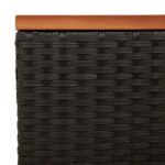 vidaXL Záhradné príručné stolíky 2ks čierne 55x34x37cm polyratan masív – Obrázok 9