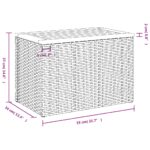 vidaXL Záhradné príručné stolíky 2ks čierne 55x34x37cm polyratan masív – Obrázok 11
