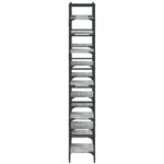 vidaXL Knižnica sivá sonoma 127,5x28,5x172,5 cm kompozitné drevo – Obrázok 6