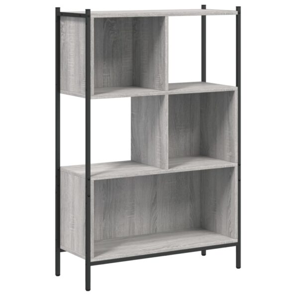 vidaXL Knižnica sivá sonoma 72x28x109 cm kompozitné drevo – Obrázok 2