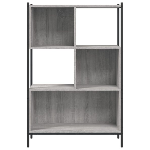 vidaXL Knižnica sivá sonoma 72x28x109 cm kompozitné drevo – Obrázok 5