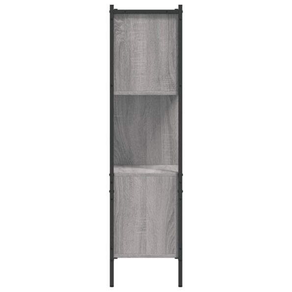 vidaXL Knižnica sivá sonoma 72x28x109 cm kompozitné drevo – Obrázok 6