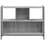 vidaXL Knižnica sivá sonoma 102x28x77,5 cm kompozitné drevo – Obrázok 5