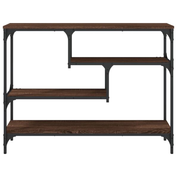 vidaXL Konzolový stolík hnedý dub 100x30x75 cm kompozitné drevo – Obrázok 5