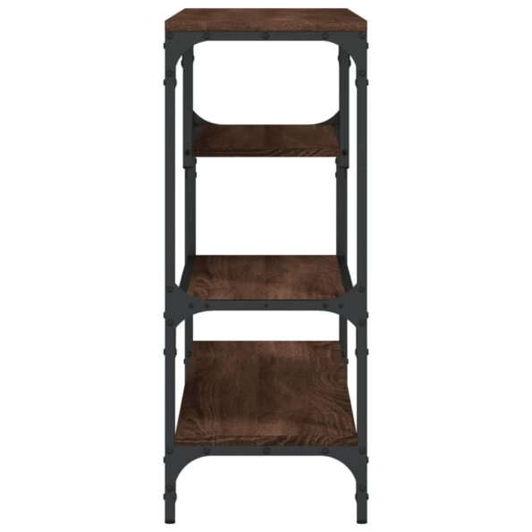 vidaXL Konzolový stolík hnedý dub 100x30x75 cm kompozitné drevo – Obrázok 6