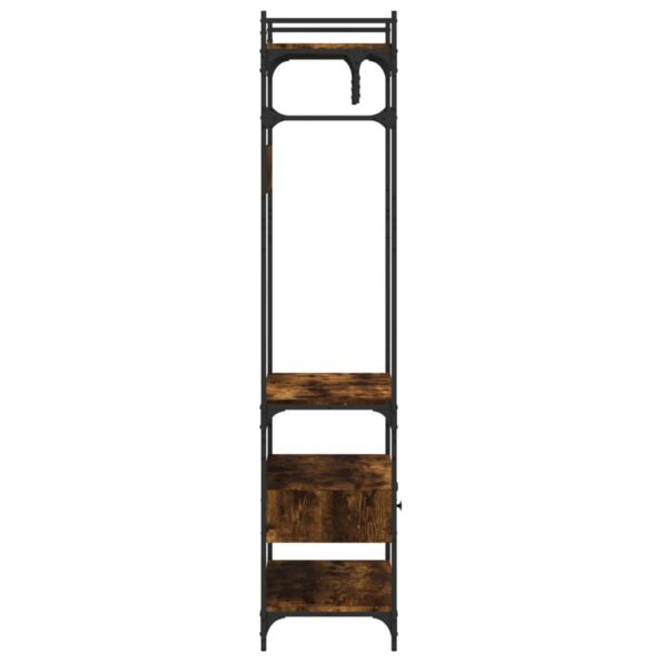 vidaXL Šatník so zásuvkami dymový dub 89x39x184,5 cm kompozitné drevo – Obrázok 7