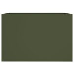 vidaXL Kvetináč olivovozelený 62x40x39 cm oceľ – Obrázok 5