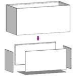 vidaXL Kvetináč olivovozelený 62x40x39 cm oceľ – Obrázok 11