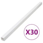 vidaXL Káblový rozvod 100x60 mm 30 m PVC