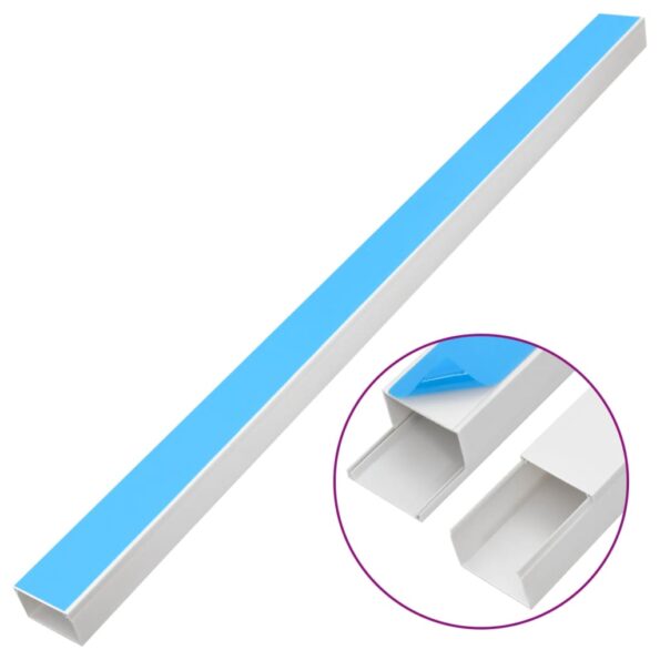 vidaXL Káblový rozvod samolepiaci 60x40 mm 10 m PVC – Obrázok 2