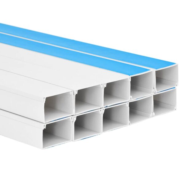 vidaXL Káblový rozvod samolepiaci 60x40 mm 10 m PVC – Obrázok 4