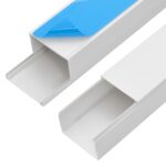 vidaXL Káblový rozvod samolepiaci 60x40 mm 10 m PVC – Obrázok 5