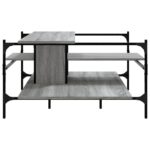 vidaXL Konferenčný stolík sivý sonoma 100x100x48,5 cm kompozitné drevo – Obrázok 6