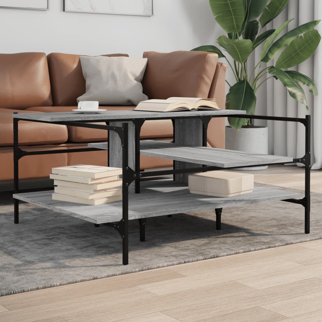 VXL8721012376106_m_en_hd_1.jpg vidaXL Konferenčný stolík sivý sonoma 100x100x48,5 cm kompozitné drevo – Obrázok 1