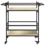 vidaXL Kuchynský vozík dub sonoma 82x40x78,5 cm kompozitné drevo – Obrázok 7