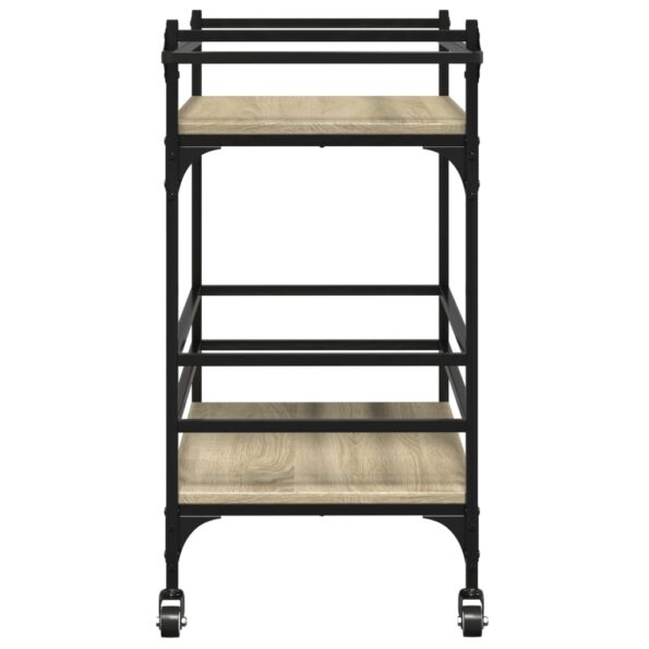 vidaXL Kuchynský vozík dub sonoma 82x40x78,5 cm kompozitné drevo – Obrázok 8