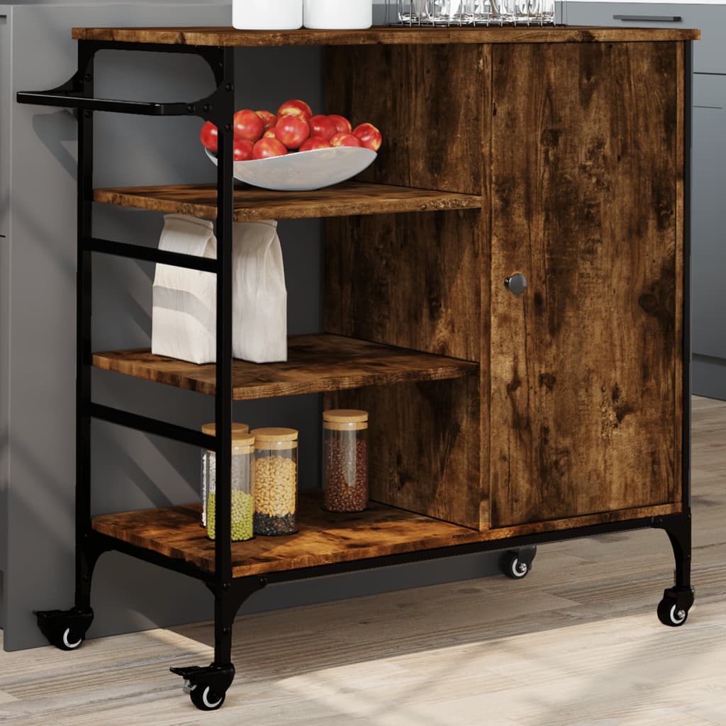 VXL8721012376847_m_en_hd_1.jpg vidaXL Kuchynský vozík dymový dub 87,5x38,5x84,5 cm kompozitné drevo – Obrázok 1