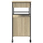 vidaXL Kuchynský vozík, dub sonoma 56x43x89,5 cm, kompozitné drevo – Obrázok 10