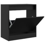 vidaXL Botník čierny 60x34x63,5 cm kompozitné drevo – Obrázok 2