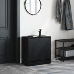 vidaXL Botník čierny 60x34x63,5 cm kompozitné drevo – Obrázok 3
