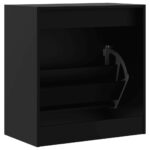 vidaXL Botník čierny 60x34x63,5 cm kompozitné drevo – Obrázok 7