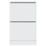 vidaXL Botník biely 60x34x96,5 cm kompozitné drevo – Obrázok 5