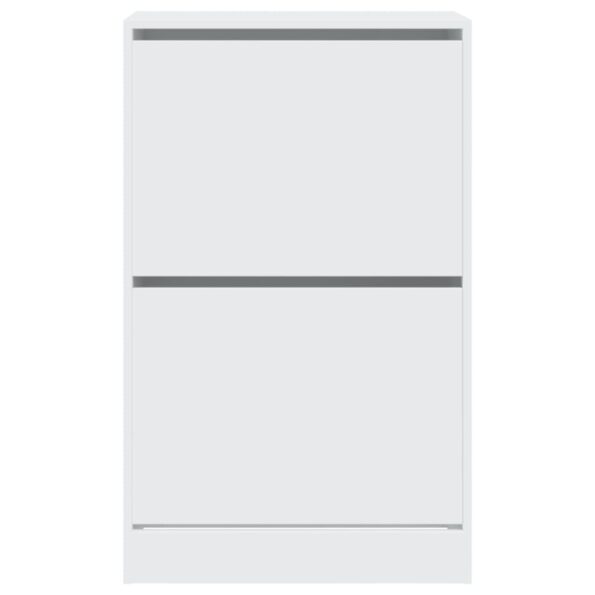 vidaXL Botník biely 60x34x96,5 cm kompozitné drevo – Obrázok 5