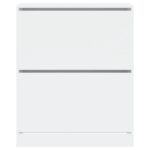 vidaXL Botník biely 80x34x96,5 cm kompozitné drevo – Obrázok 5
