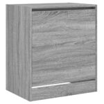 vidaXL Botník sivý dub sonoma 60x42x69 cm kompozitné drevo – Obrázok 4
