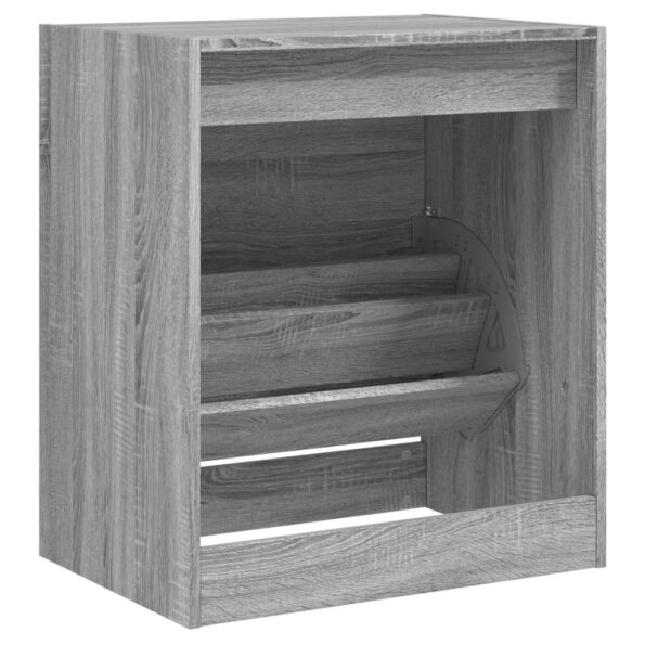 vidaXL Botník sivý dub sonoma 60x42x69 cm kompozitné drevo – Obrázok 7