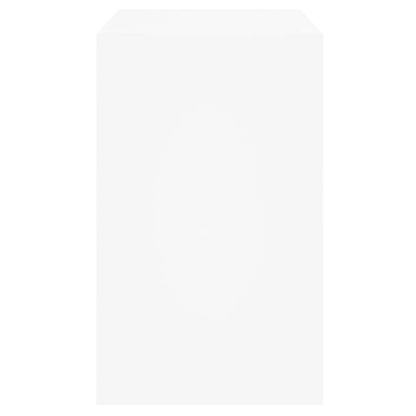 vidaXL Botník biely 80x42x69 cm spracované drevo – Obrázok 6
