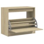 vidaXL Botník dub sonoma 80x42x69 cm spracované drevo – Obrázok 2