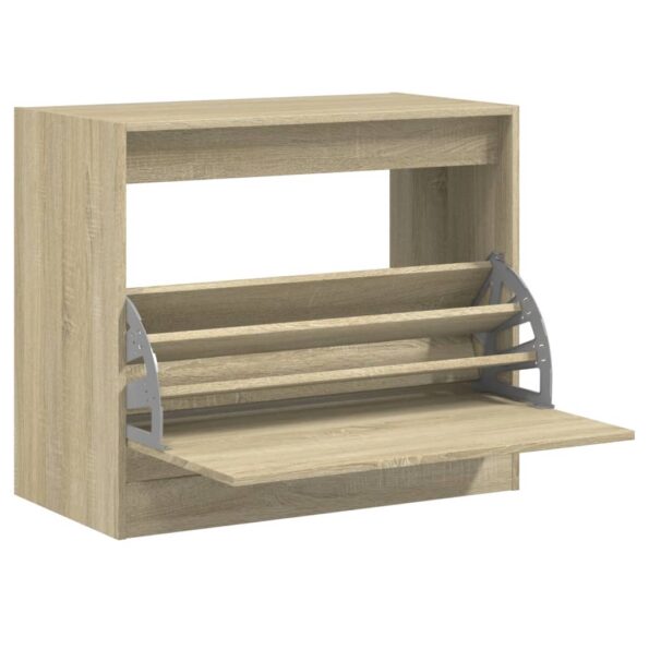 vidaXL Botník dub sonoma 80x42x69 cm spracované drevo – Obrázok 2