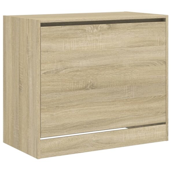 vidaXL Botník dub sonoma 80x42x69 cm spracované drevo – Obrázok 4