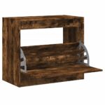vidaXL Botník dymový dub 80x42x69 cm kompozitné drevo – Obrázok 2