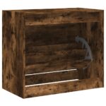 vidaXL Botník dymový dub 80x42x69 cm kompozitné drevo – Obrázok 7