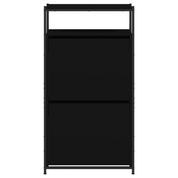 vidaXL Botník čierny 60x34x112 cm kompozitné drevo – Obrázok 5