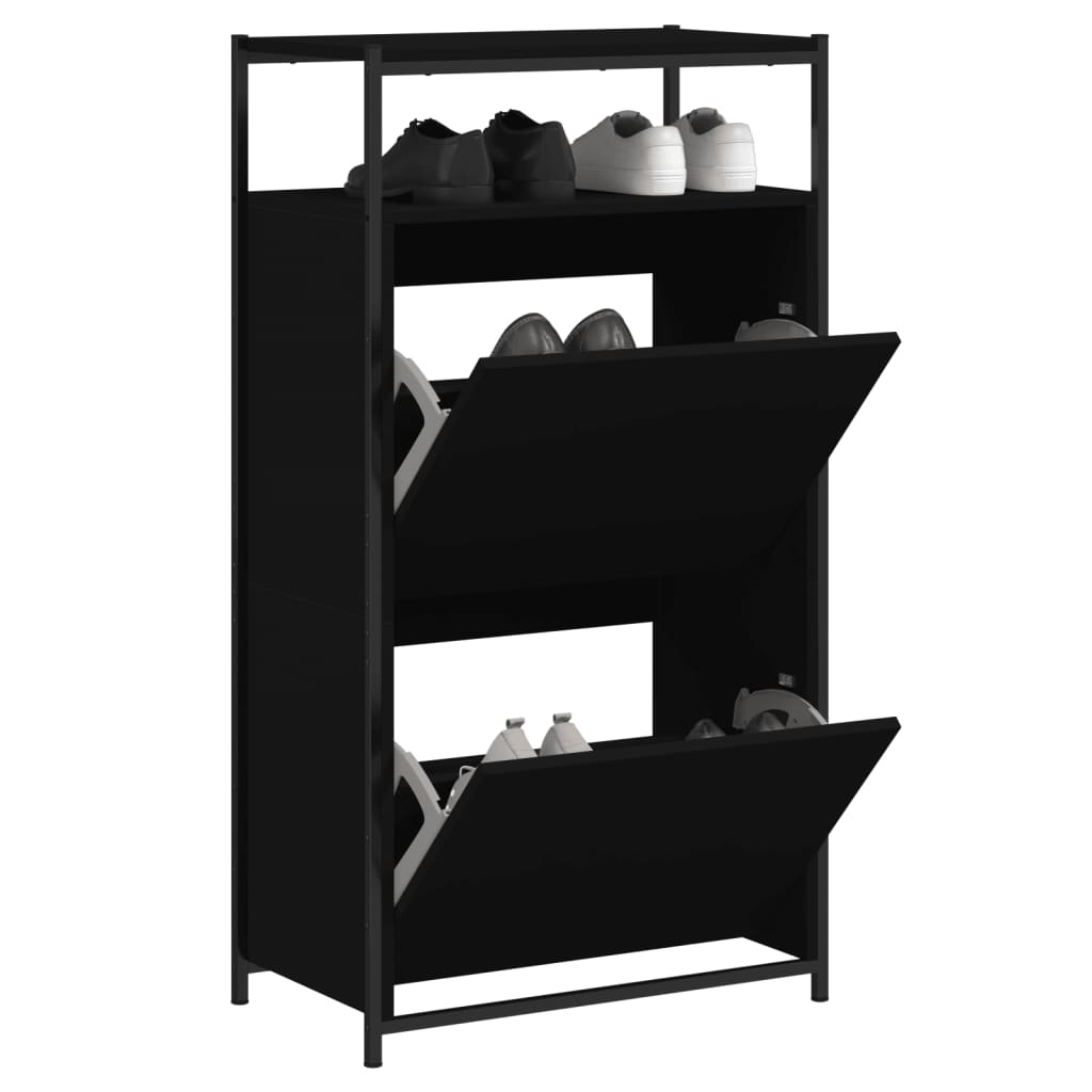 VXL8721012382657_m_en_hd_1.jpg vidaXL Botník čierny 60x34x112 cm kompozitné drevo – Obrázok 1