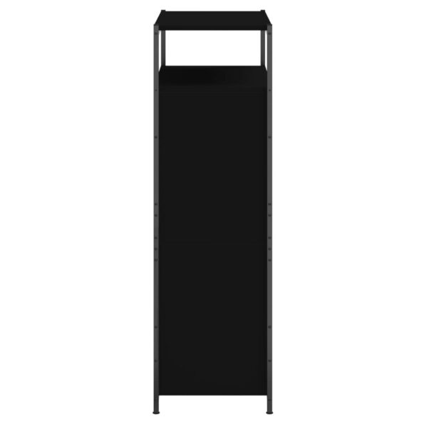 vidaXL Botník čierny 75x34x112 cm kompozitné drevo – Obrázok 6