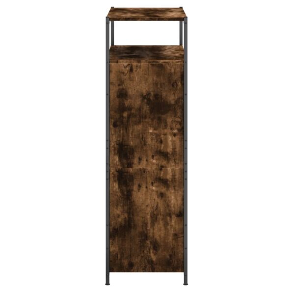 vidaXL Botník dymový dub 75x34x112 cm spracované drevo – Obrázok 6