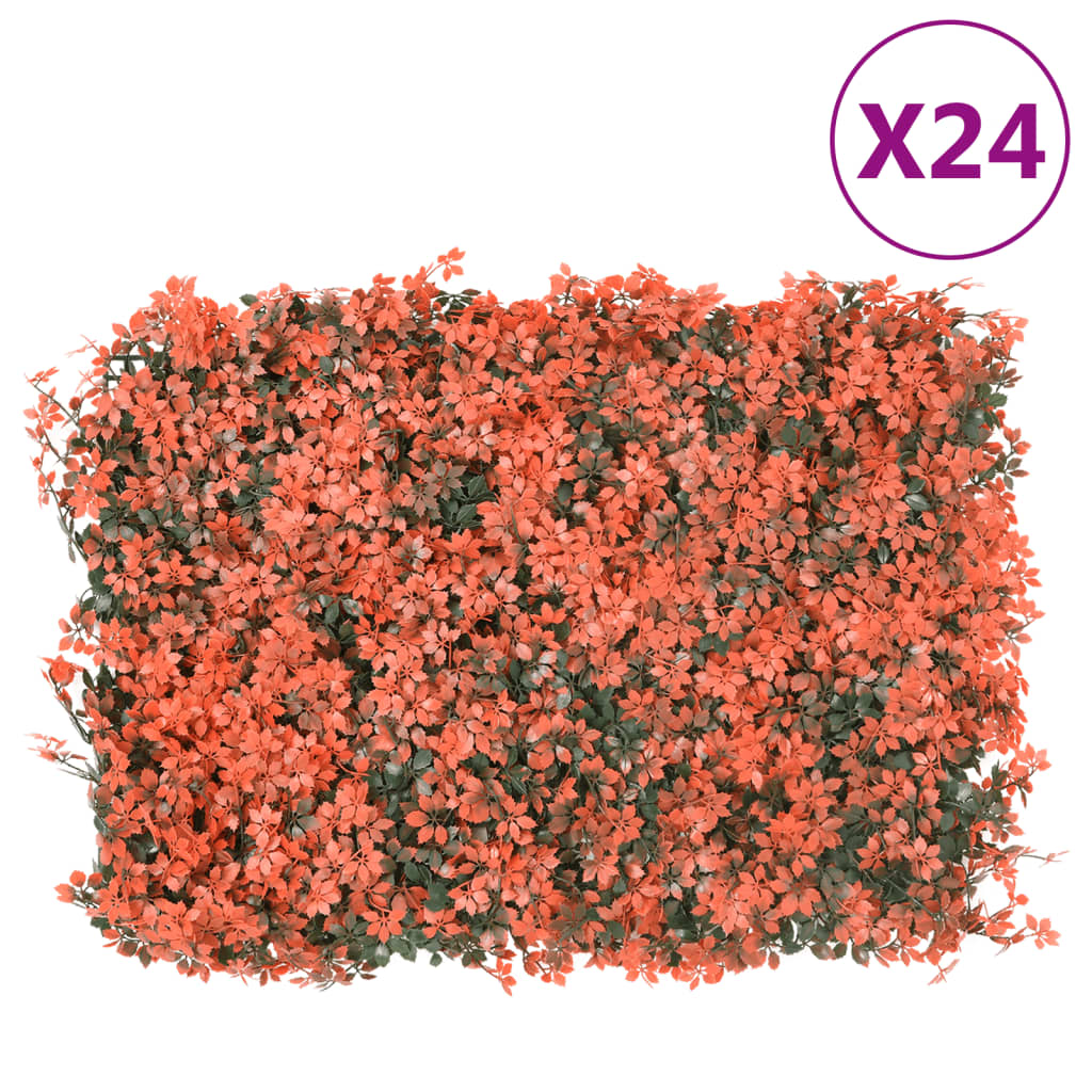 VXL8721012385498_a_en_hd_1.jpg vidaXL Umelý plot z javorových listov 24 ks svetločervený 40x60 cm – Obrázok 1