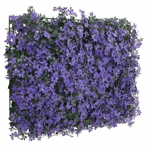  vidaXL Umelý plot z listov 24 ks fialový 40x60 cm – Obrázok 3