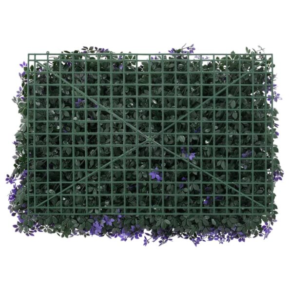  vidaXL Umelý plot z listov 24 ks fialový 40x60 cm – Obrázok 4