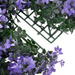 vidaXL Umelý plot z listov 24 ks fialový 40x60 cm – Obrázok 5