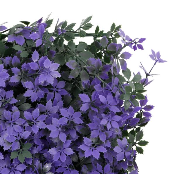  vidaXL Umelý plot z listov 24 ks fialový 40x60 cm – Obrázok 6