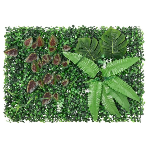  vidaXL Umelý plot z rastlín 24 ks zelený 40x60 cm – Obrázok 2