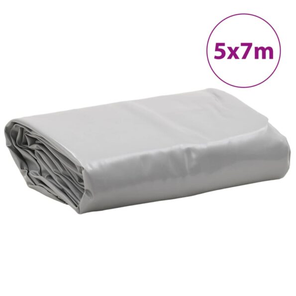 vidaXL Celta sivá 5x7 m 650 g/m² – Obrázok 8