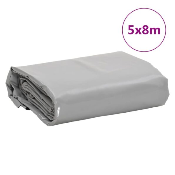 vidaXL Celta sivá 5x8 m 650 g/m² – Obrázok 9