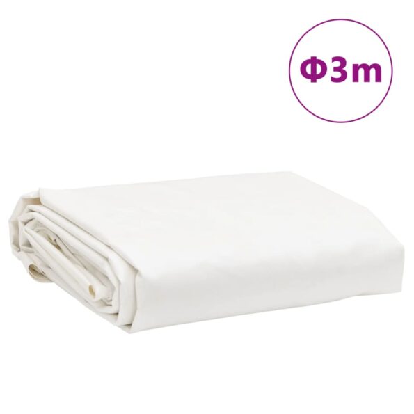 vidaXL Celta, biela Ø 3 m 650 g/m² – Obrázok 8